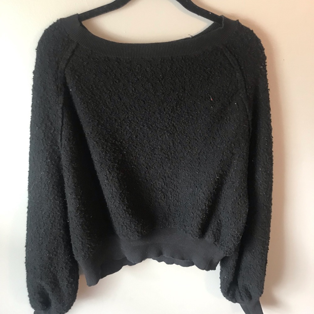 🎀Crop Sherpa sweater